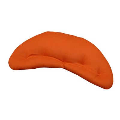 Kleines Vorschaubild mit Ergonomischem Sitzkissen / Meditationskissen in der Farbe Terra. Das Kissen hat eine Halbmondform und ist nach vorne hin abgesteppt.